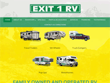 Tablet Screenshot of exit1rv.com